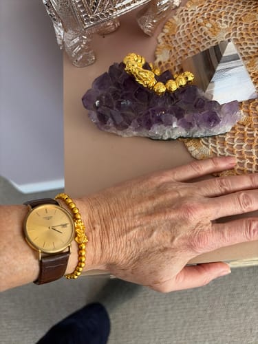 Customer photo review of Prestige Dragon Wealth — Empress Gold Pixiu Bracelet