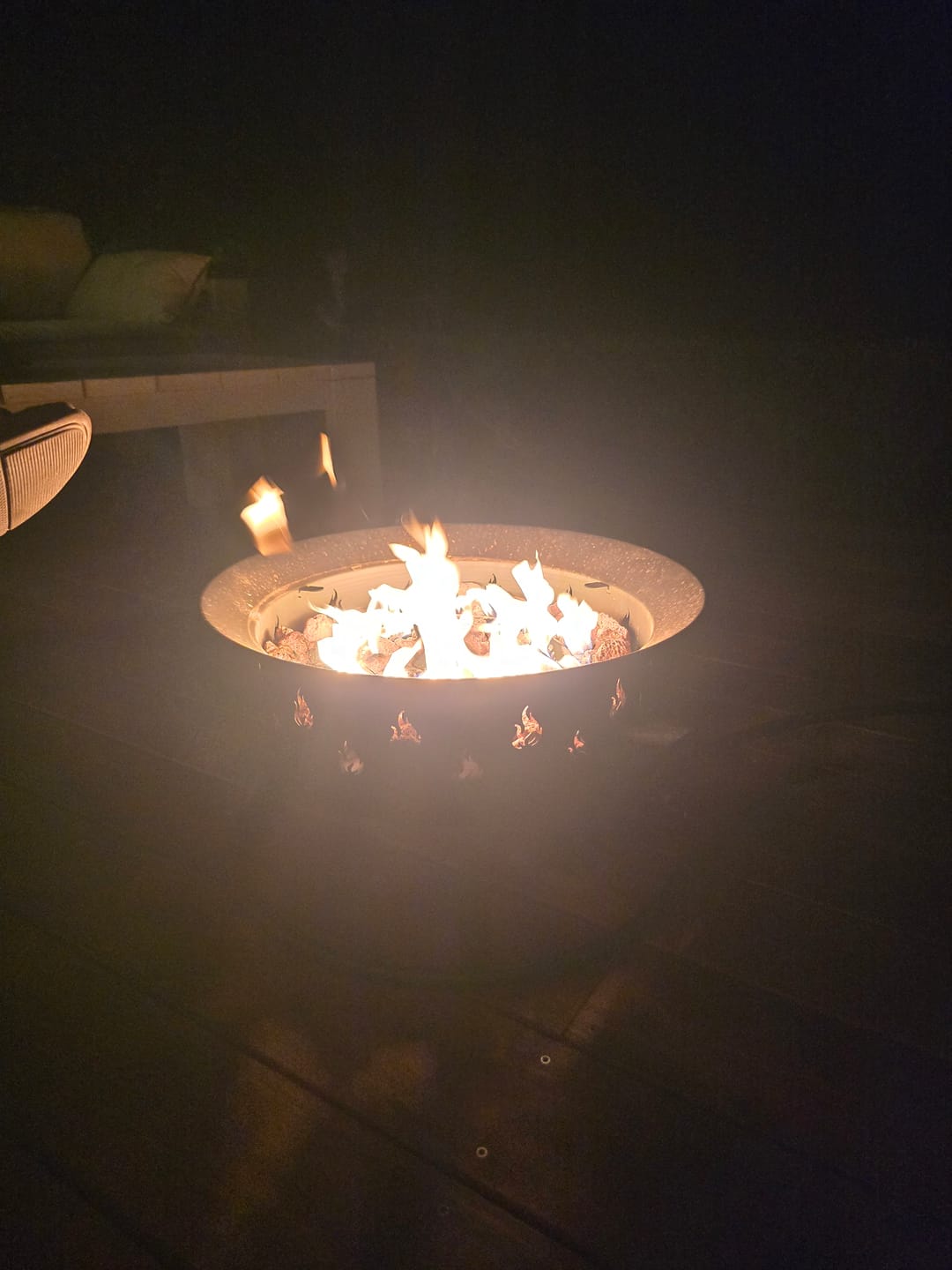 Customer photo review of Portable Outdoor Gas Fire Pit
