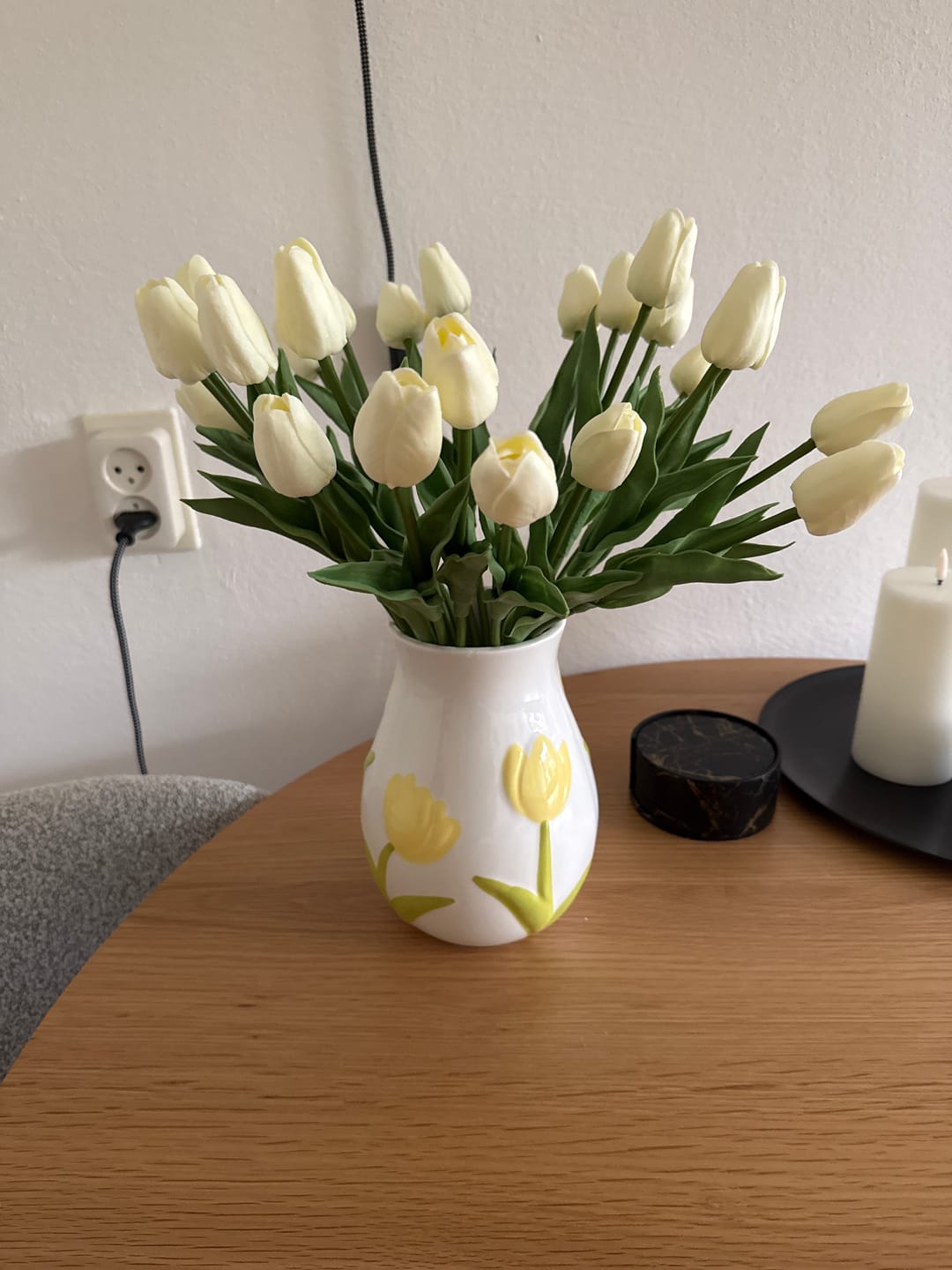 Customer photo review of Tulpen Boeket - Wit (25 stengels)
