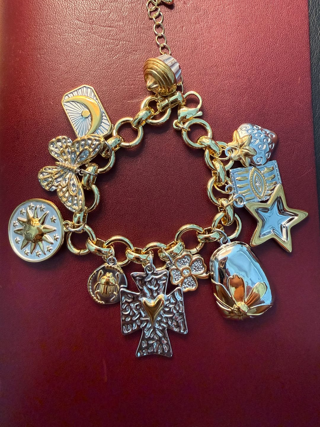 Customer photo review of 7 CHARM Bracelet Bundle-Pick Your Charms TT LIVE (Bracelet or Clips)