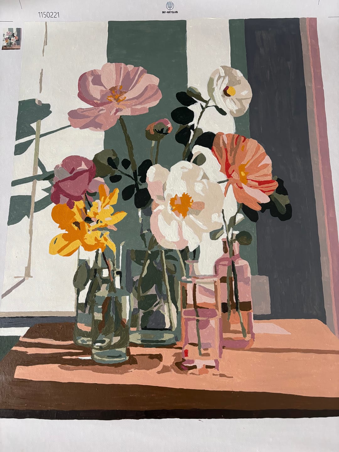 Customer photo review of Beauty in glass | Paint by Number