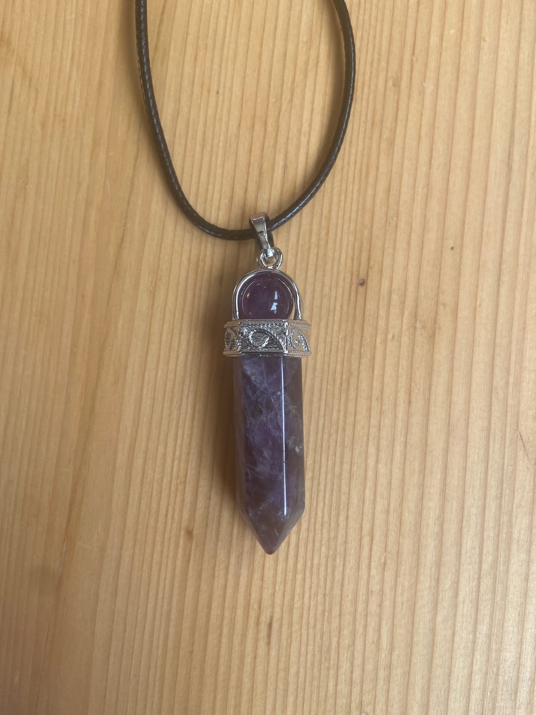 Customer photo review of Amethyst Halskette