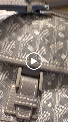 Customer video review of GRAND BLEU 16 IN GRAY GOYARDINE CANVAS AND LAMBSKIN