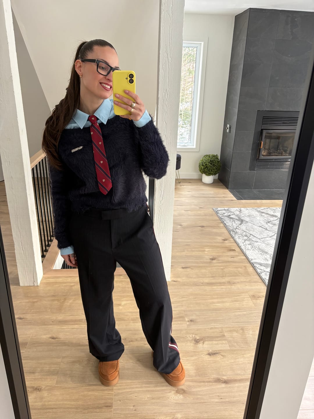 Customer photo review of Aelfric Eden Tie Two Layer Sweater