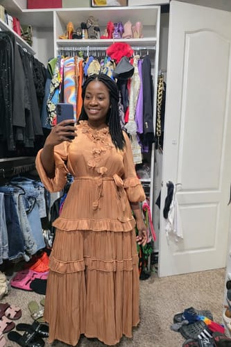 Customer photo review of Lavish Beaded Grown