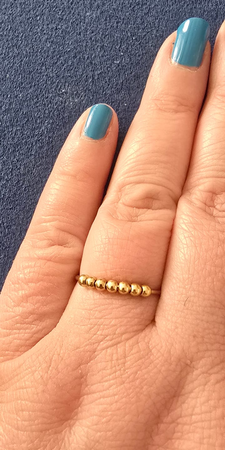 Customer photo review of Anti Stress Ring | 18K vergoldet
