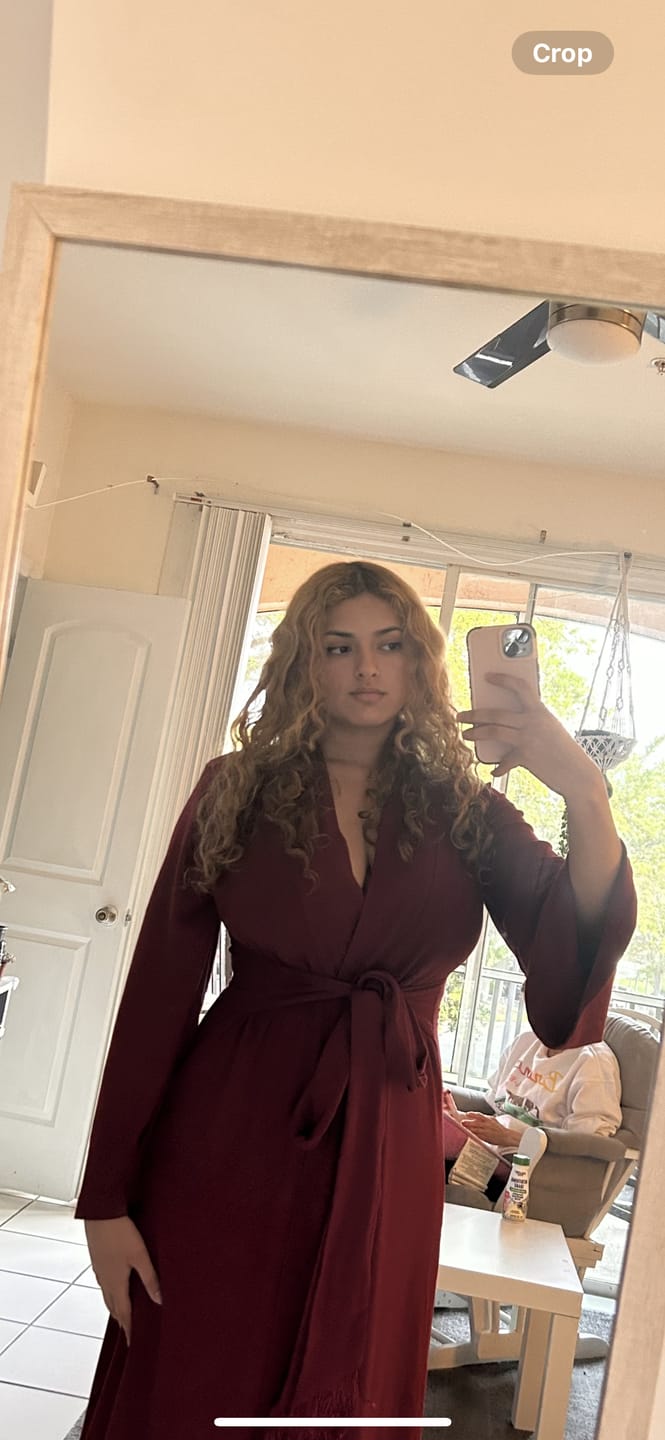 Customer photo review of The Princess Robe -Plum