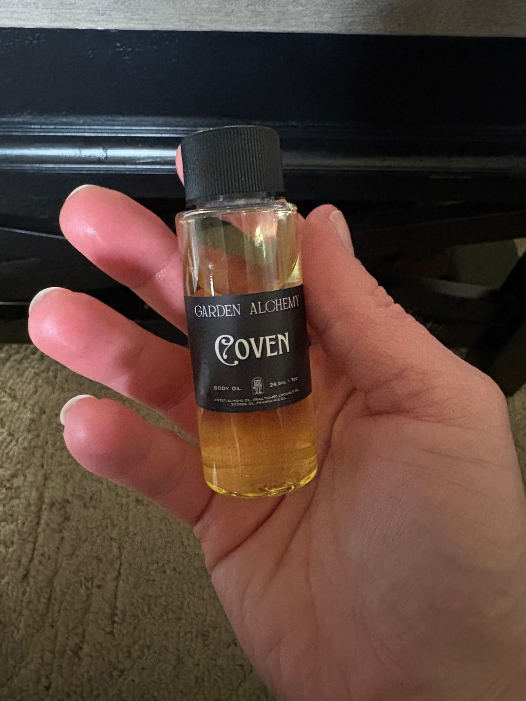Customer photo review of COVEN BODY OIL
