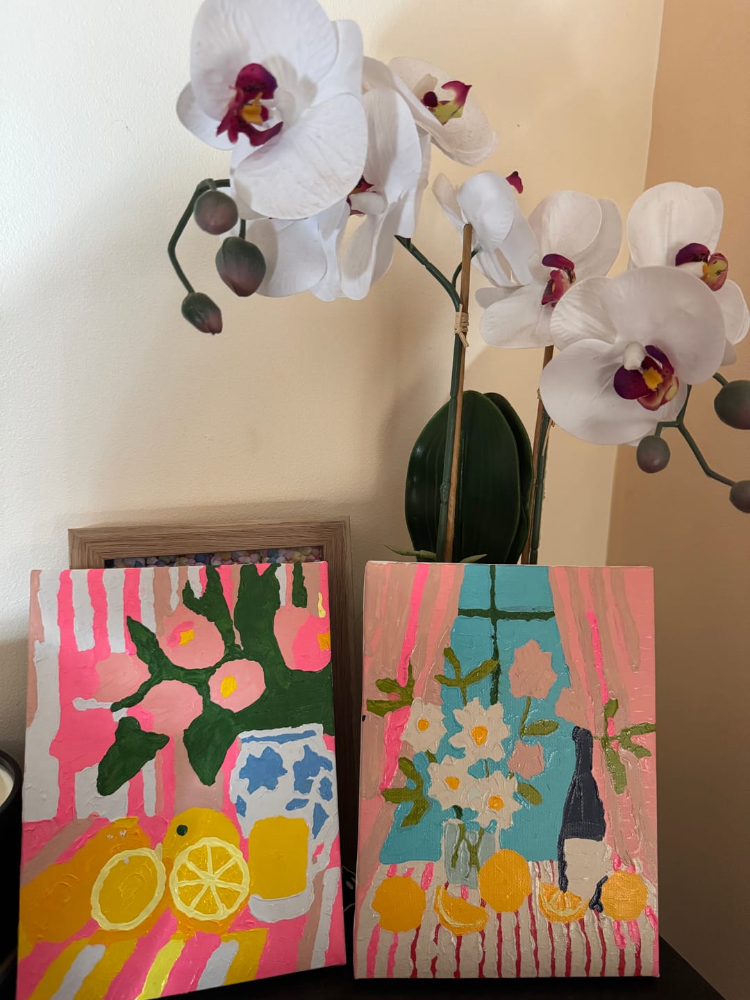 Customer photo review of 6 Mini Paintings - Flowers & Drinks Set