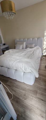 Customer photo review of Lit Coffre - Alya Tissu Chenille
