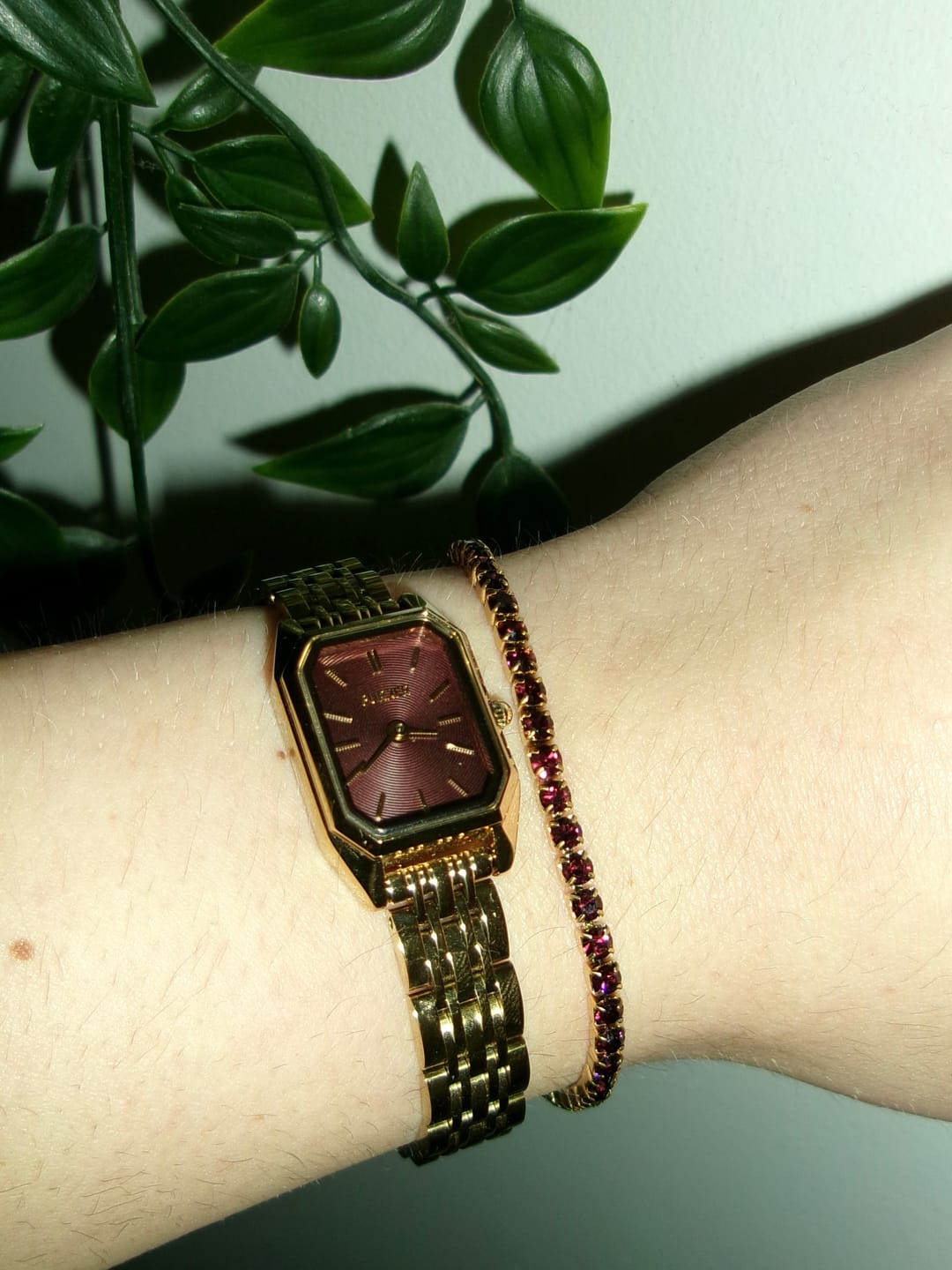 Customer photo review of Ava Gold Burgundy