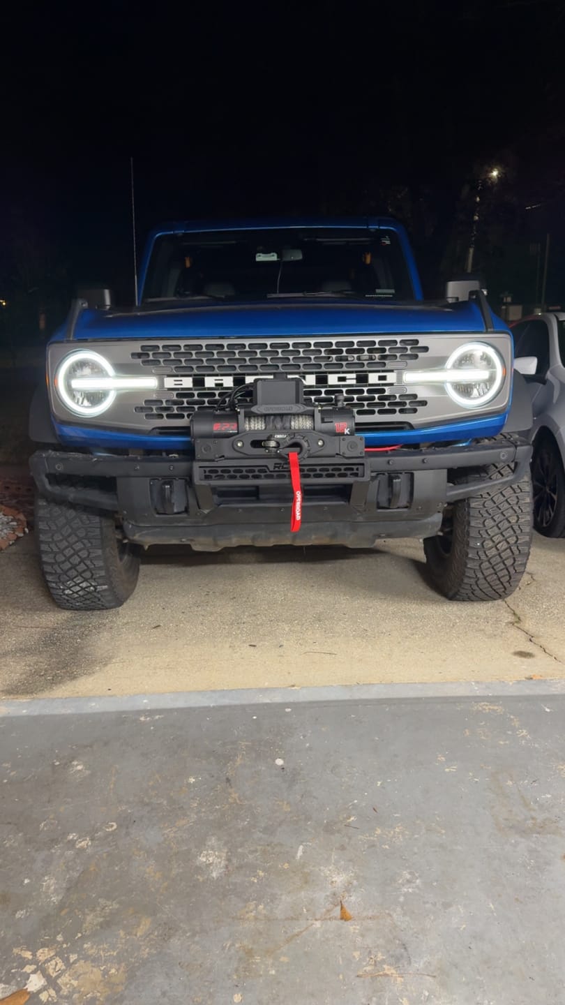 Customer photo review of OPENROAD 12,000lbs Electric Winch with Synthetic Rope-Panther Series 3S