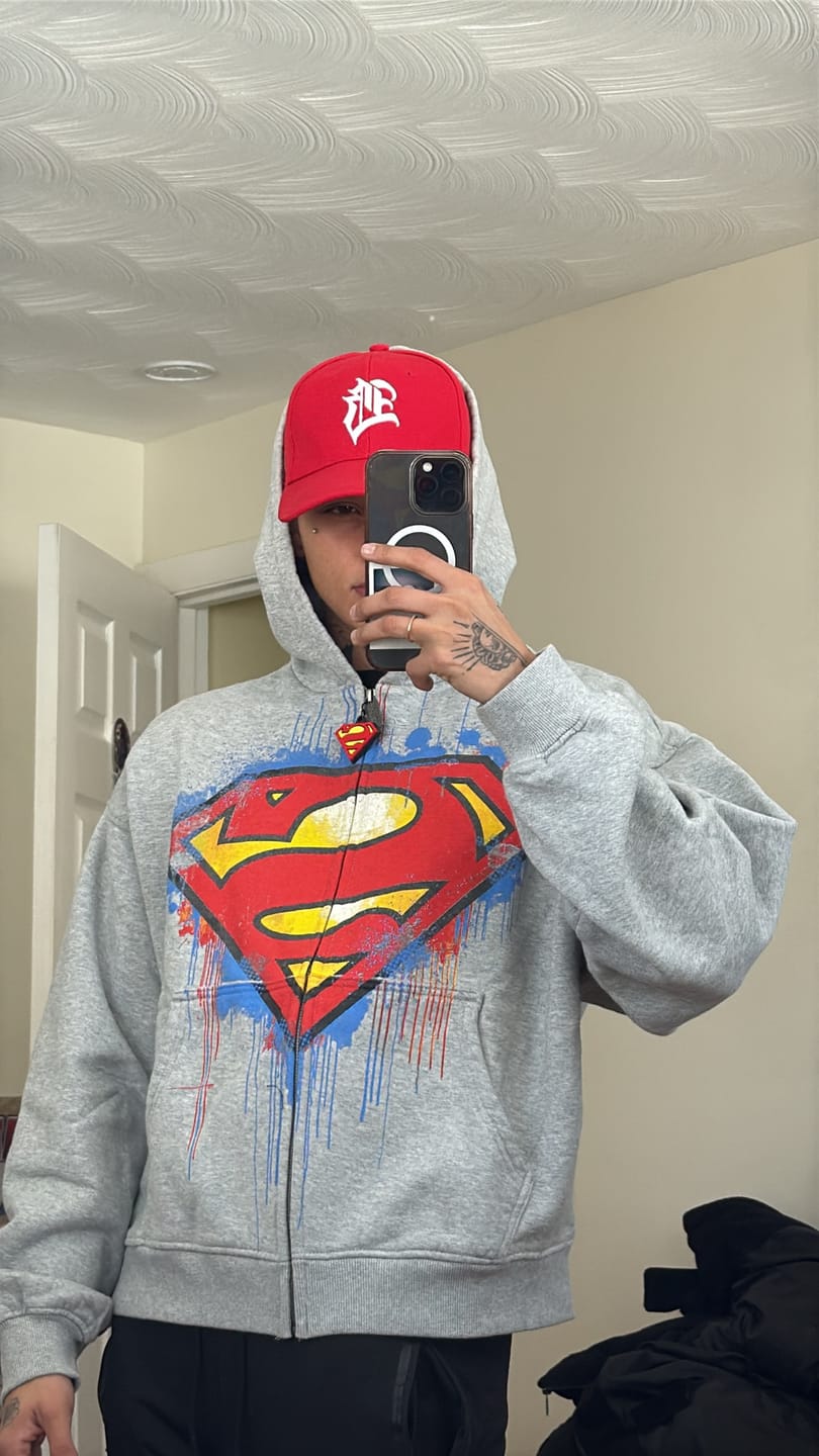 Customer photo review of 5011 - Superman Drip Zip-Ups