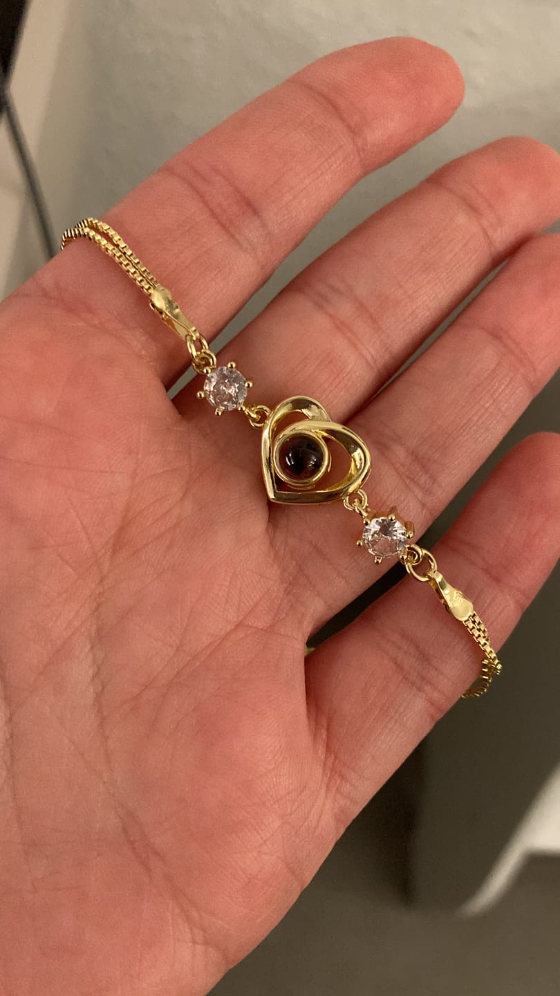 Customer photo review of Diamond Photo Bracelet