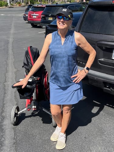 Customer photo review of Territorial Women's Sleeveless Racerback Polo