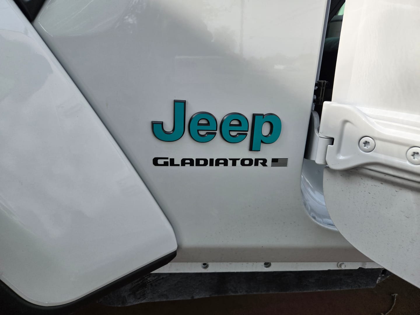 Customer photo review of JEEP Gladiator Emblem Overlay Decal Set | Fits 2020+ Jeep Gladiator