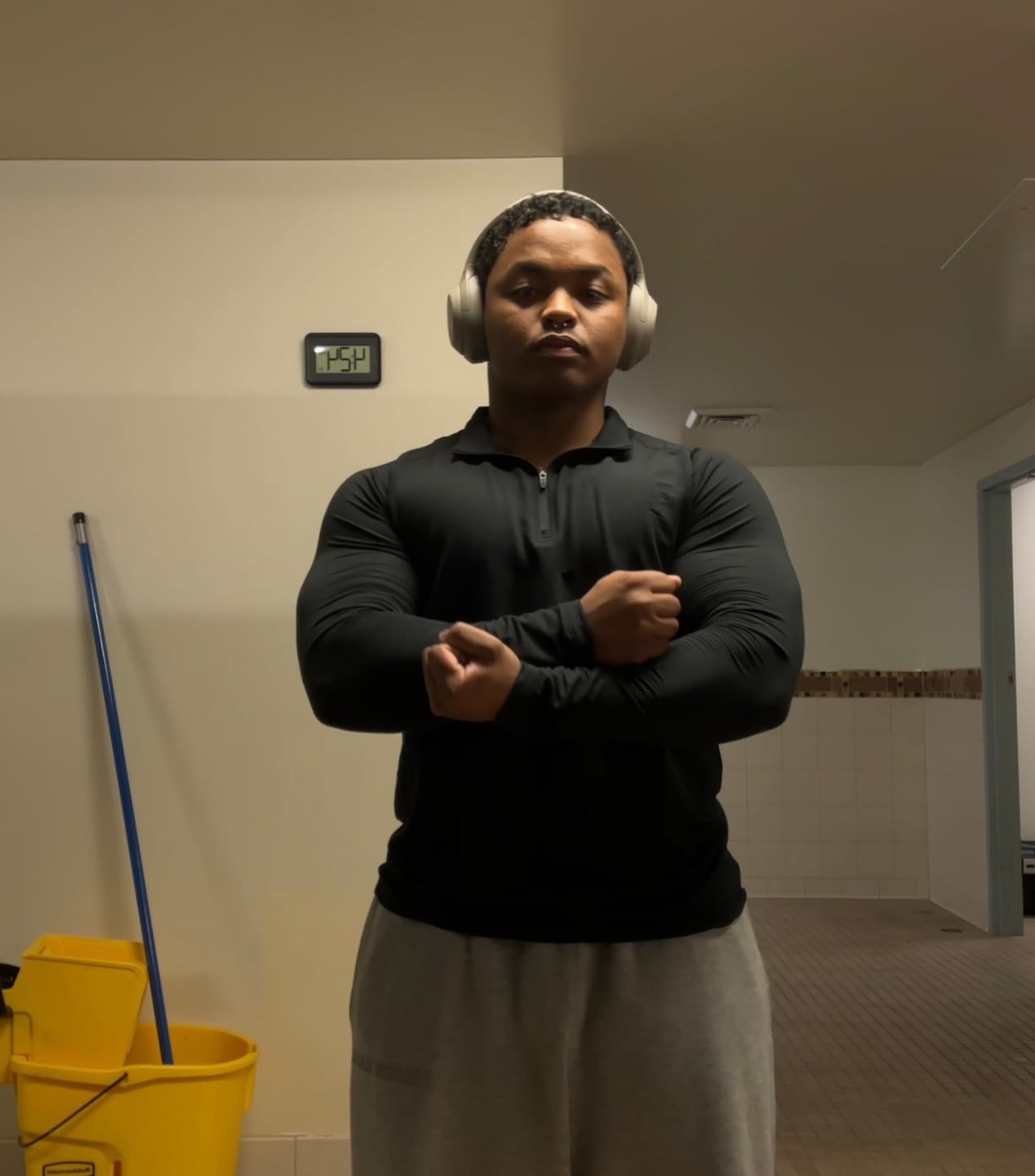 Customer photo review of Fitted Performance Quarter Zip