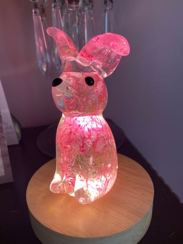 Customer photo review of Baby Glass Bunny, Pink Rosie Pants