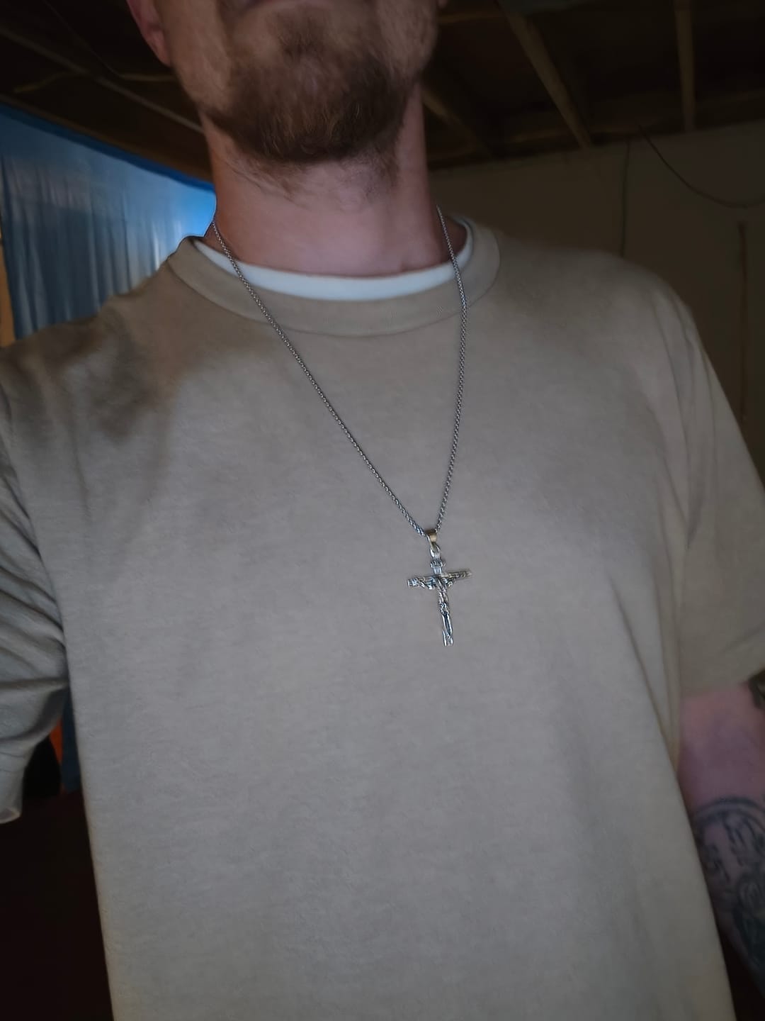 Customer photo review of FREE Today: Christ Jewelry Crucifix Pendant Charm Necklace