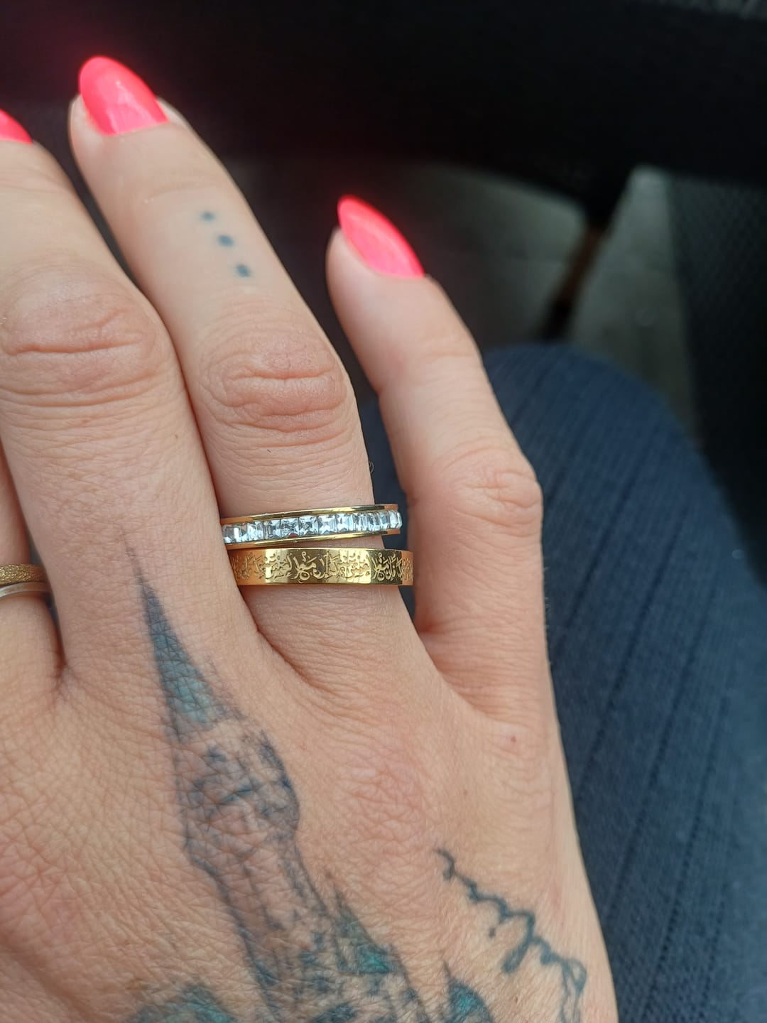 Customer photo review of "Gewiss, mit der Erschwernis, kommt die Erleichterung" Ring