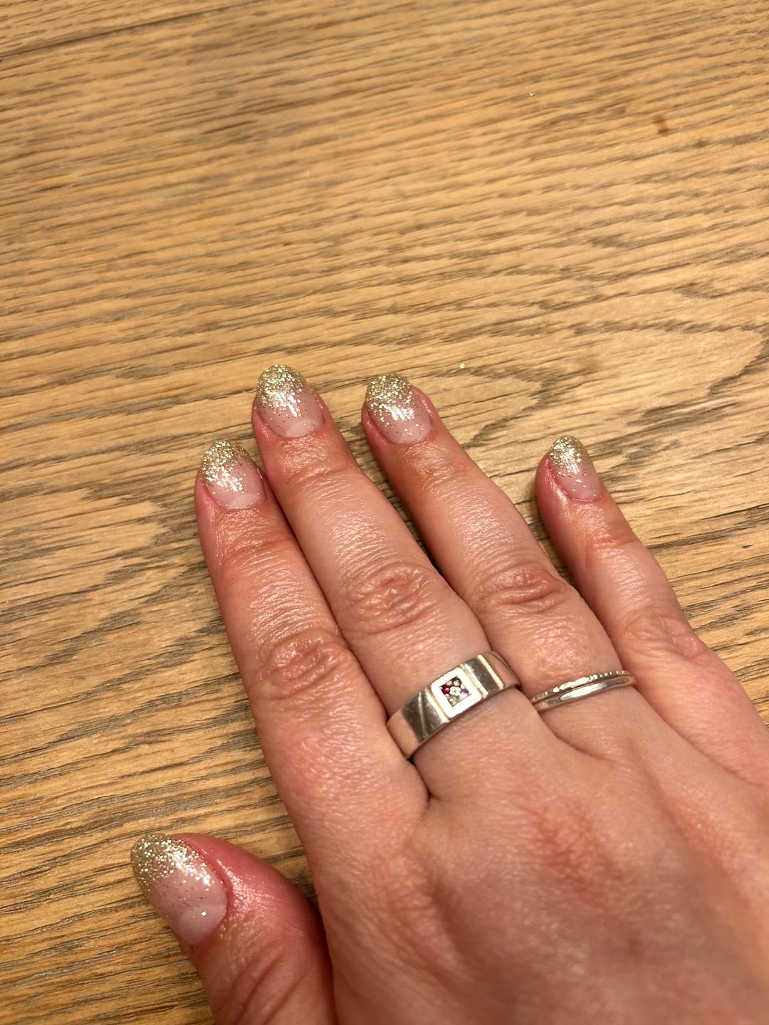 Customer photo review of Crystal Clear Dipping Powder