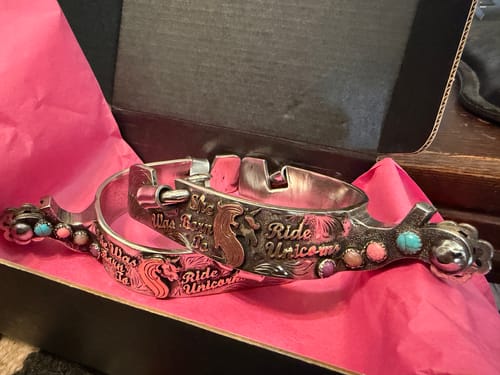 Customer photo review of Unicorn Spurs