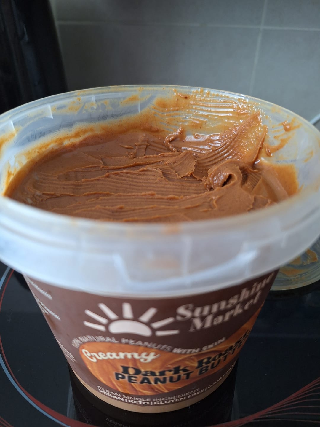 Customer photo review of .Sunshine Market Creamy Dark Roast Peanut Butter (1kg)