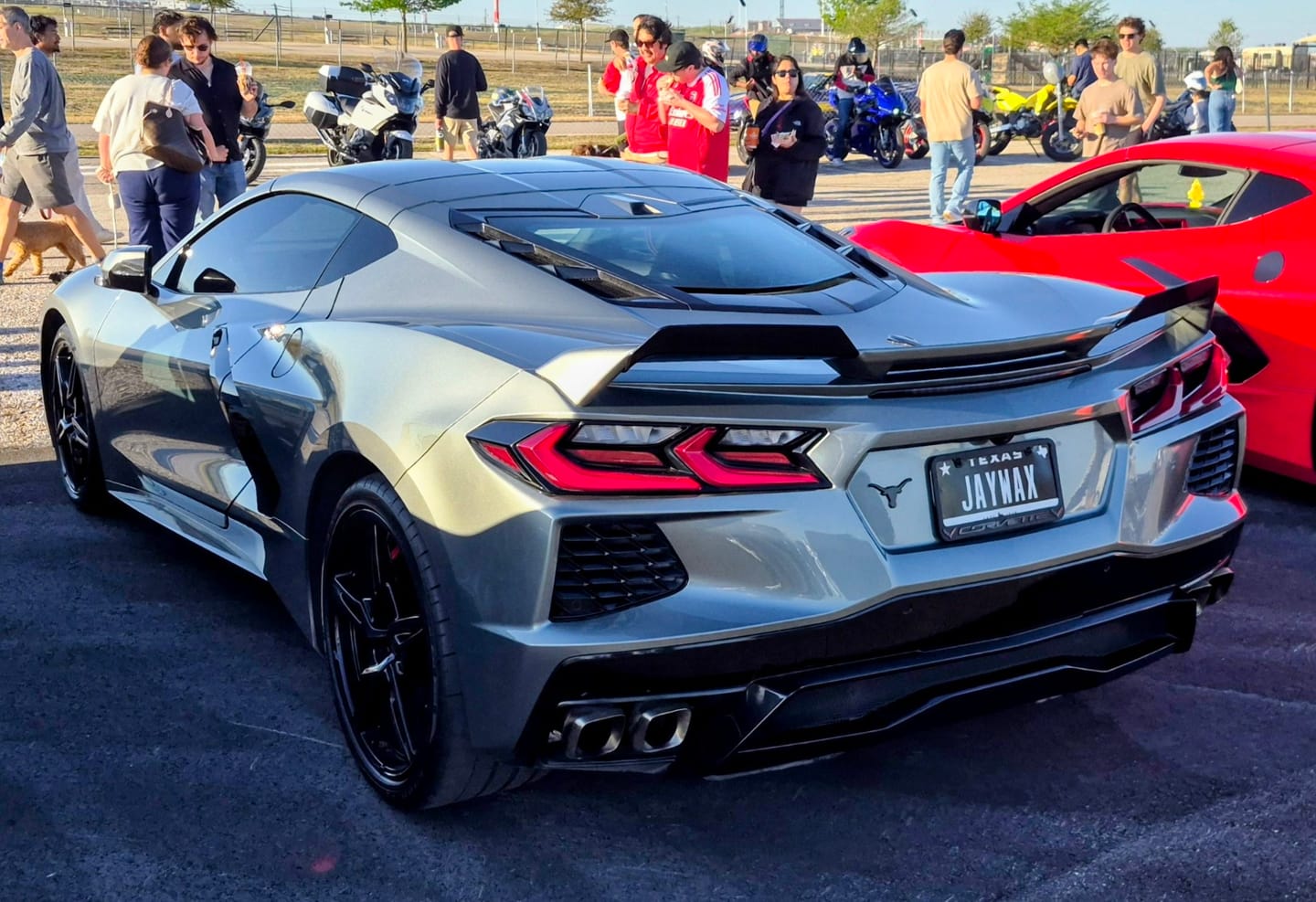 Customer photo review of Z51 Package Corvette C8 Stingray Rear Add-On Wicker Extension