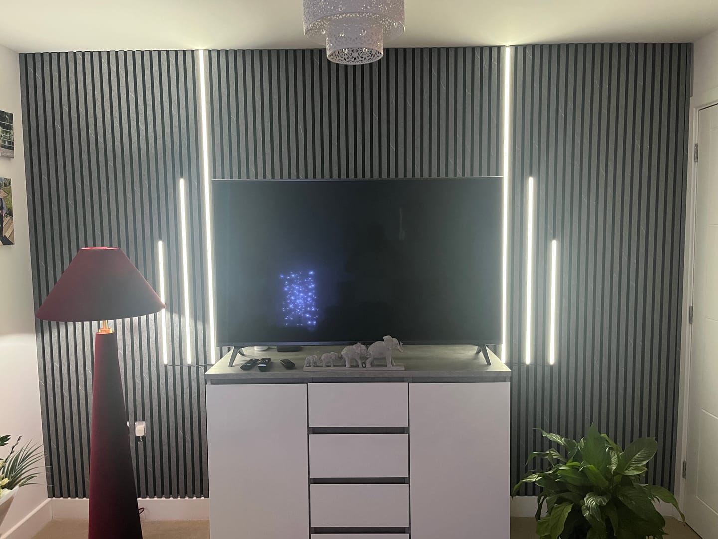 Customer photo review of Acoustic Wall Panel End Trim (Multiple Colours)