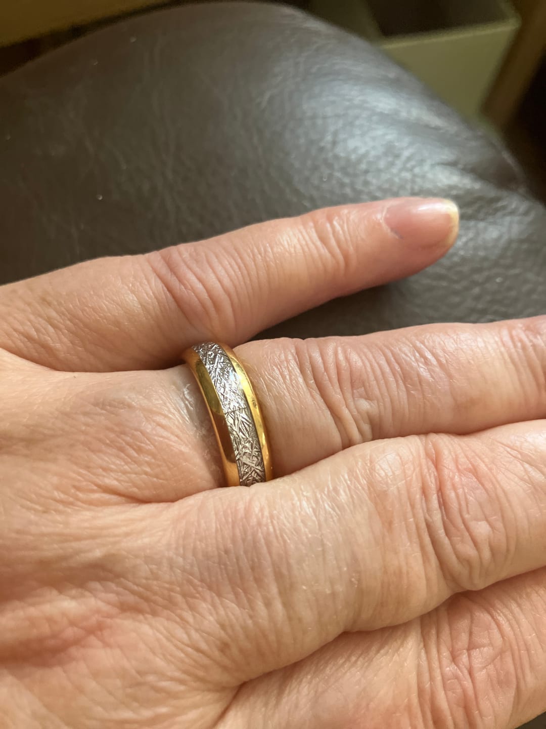 Customer photo review of The Golden Steel 6mm Wonder Ring