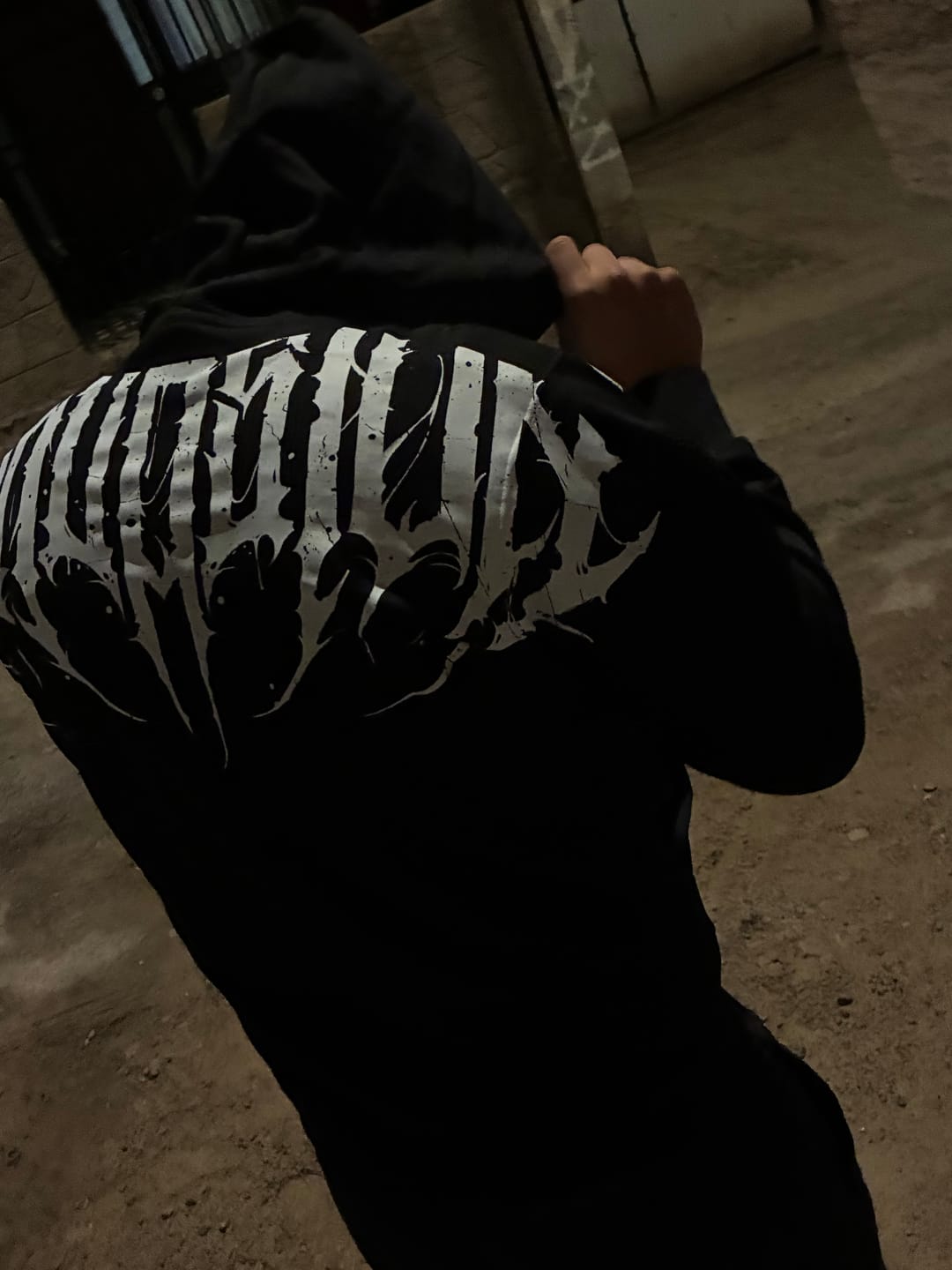 Customer photo review of HOODIE BLACK LETTER ART CO.