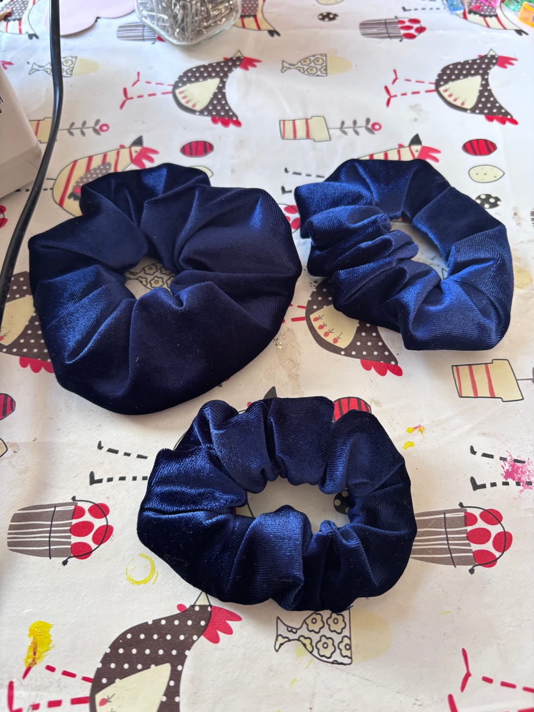 Customer photo review of Plain Stretch Velvet Fabric