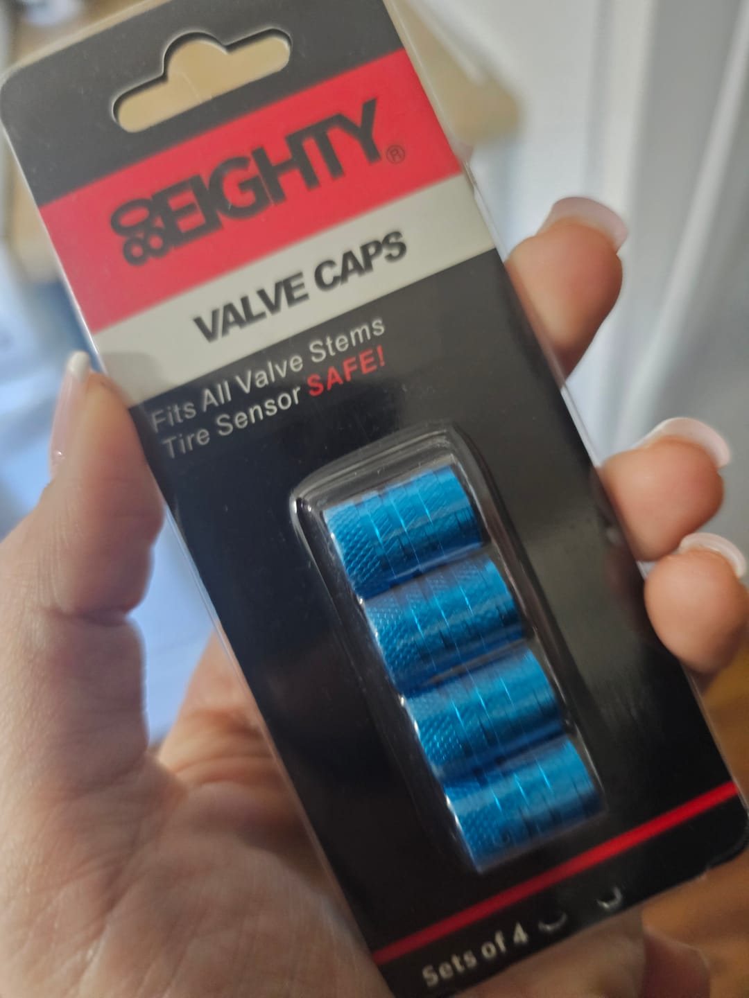 Customer photo review of 80Eighty® Teal Valve Stem Caps