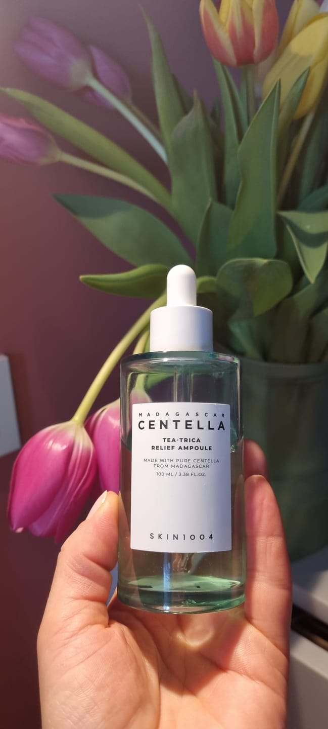 Customer photo review of Nomierinoša ampula problemātiskai ādai SKIN1004 Madagascar Centella Tea-Trica Relief Ampoule