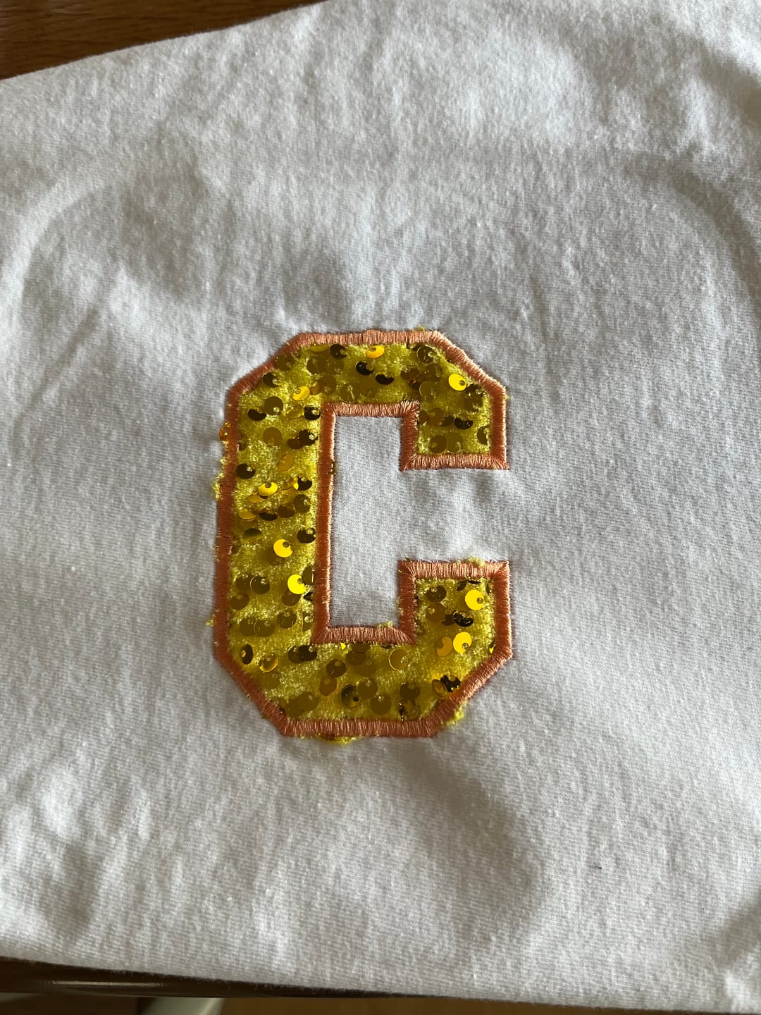 Customer photo review of Kelly Green Sequins Velvet