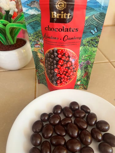 Customer photo review of Arándanos Cubiertos de Chocolate Oscuro Britt