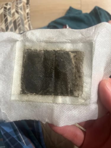 Customer photo review of Parches Detosintoxicantes – Alivio, Frescura y Bienestar Mientras Dormís