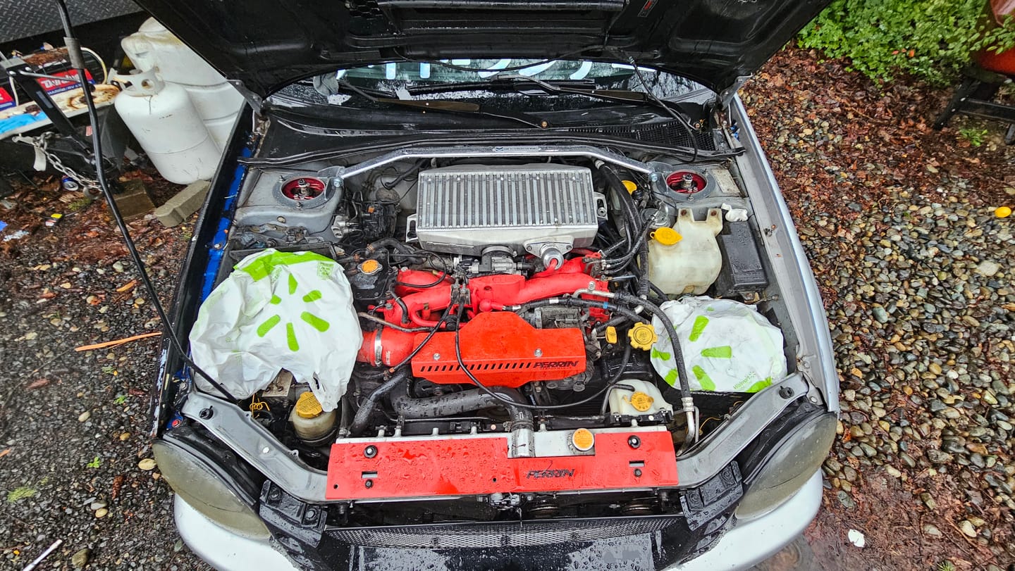 Customer photo review of Pulley Cover Install Kit for 2002-2014 WRX & 2004-2021 STI