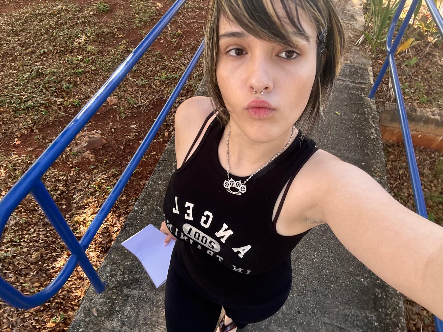 Customer photo review of Angel in Training Tank - Black