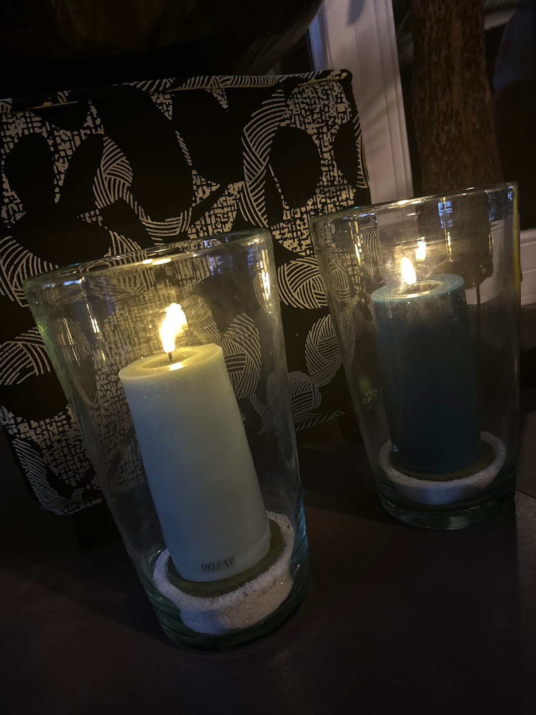 Customer photo review of LED Bloklys Ø 7,5 x 15 cm Salvie Grøn