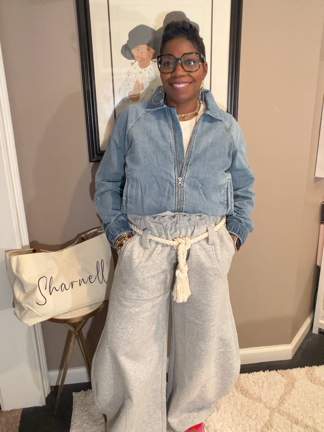 Customer photo review of Aelfric Eden Super Baggy Barrel Sweatpants