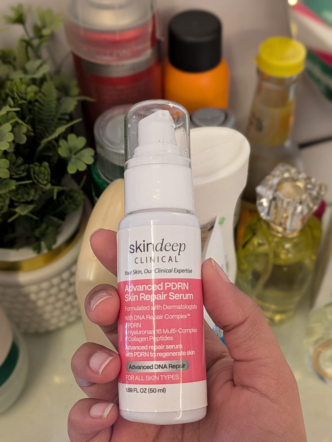 Customer photo review of Advanced PDRN Skin Repair Serum