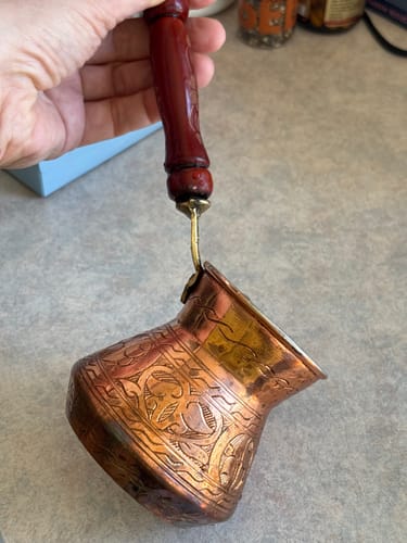 Customer photo review of Bakır İşlemeli Cezve