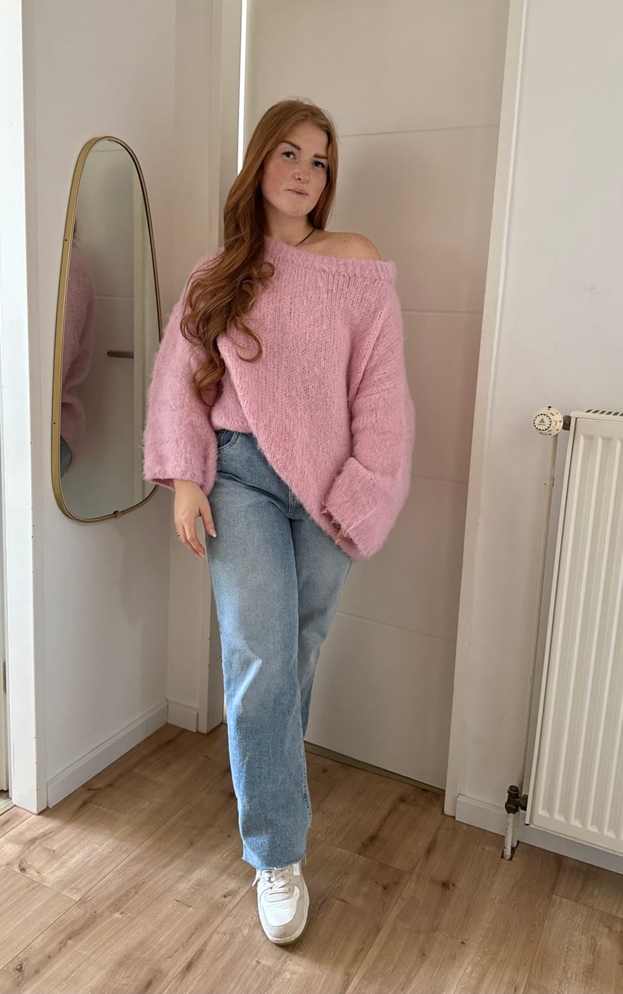 Customer photo review of Ultra-Soft Off-Shoulder Knit