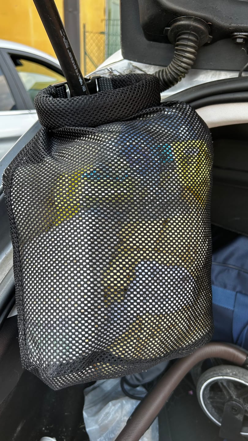 Customer photo review of Rolltop Stuffsack, mesh