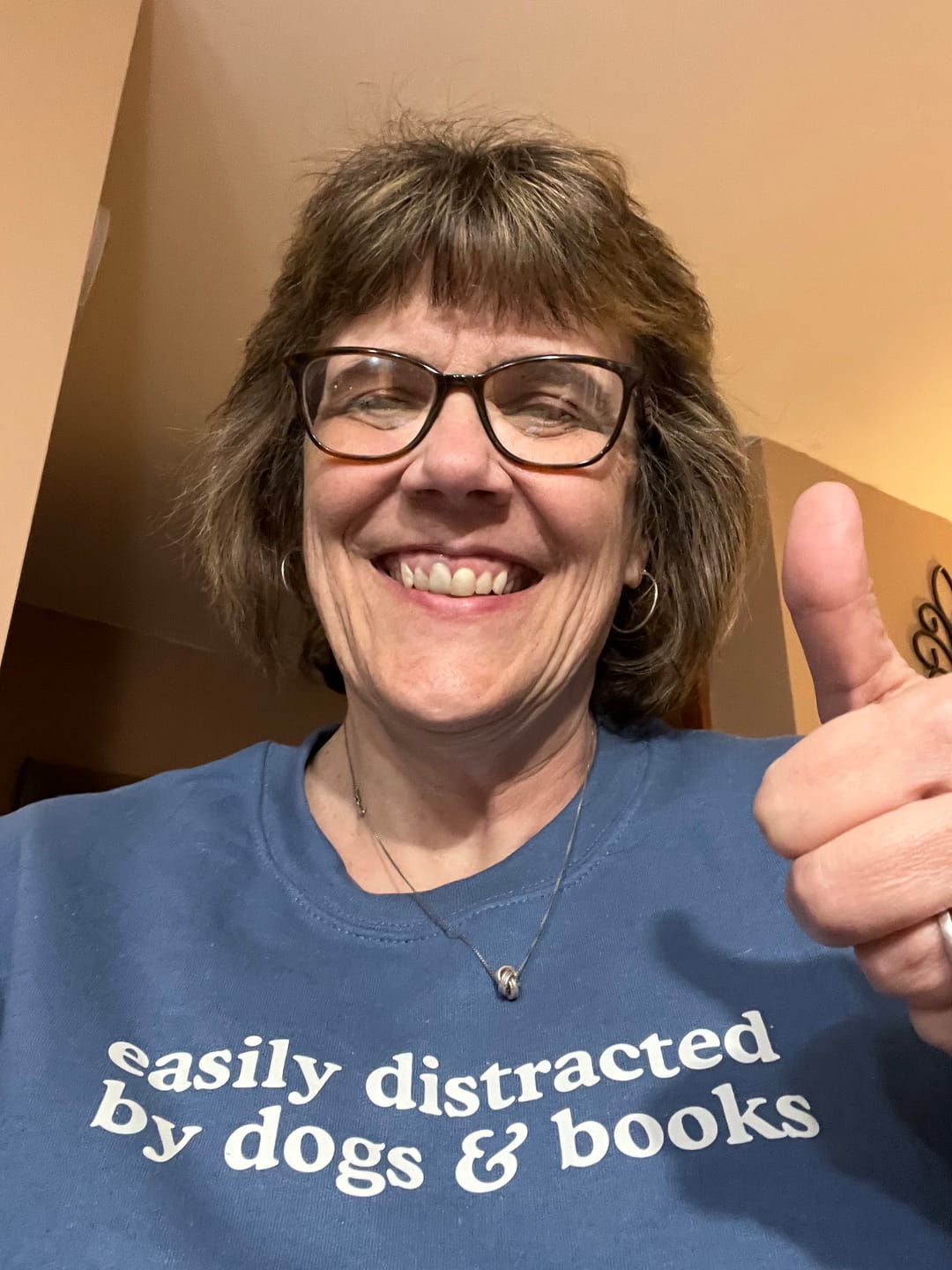 Customer photo review of Easily Distracted By Dogs & Books