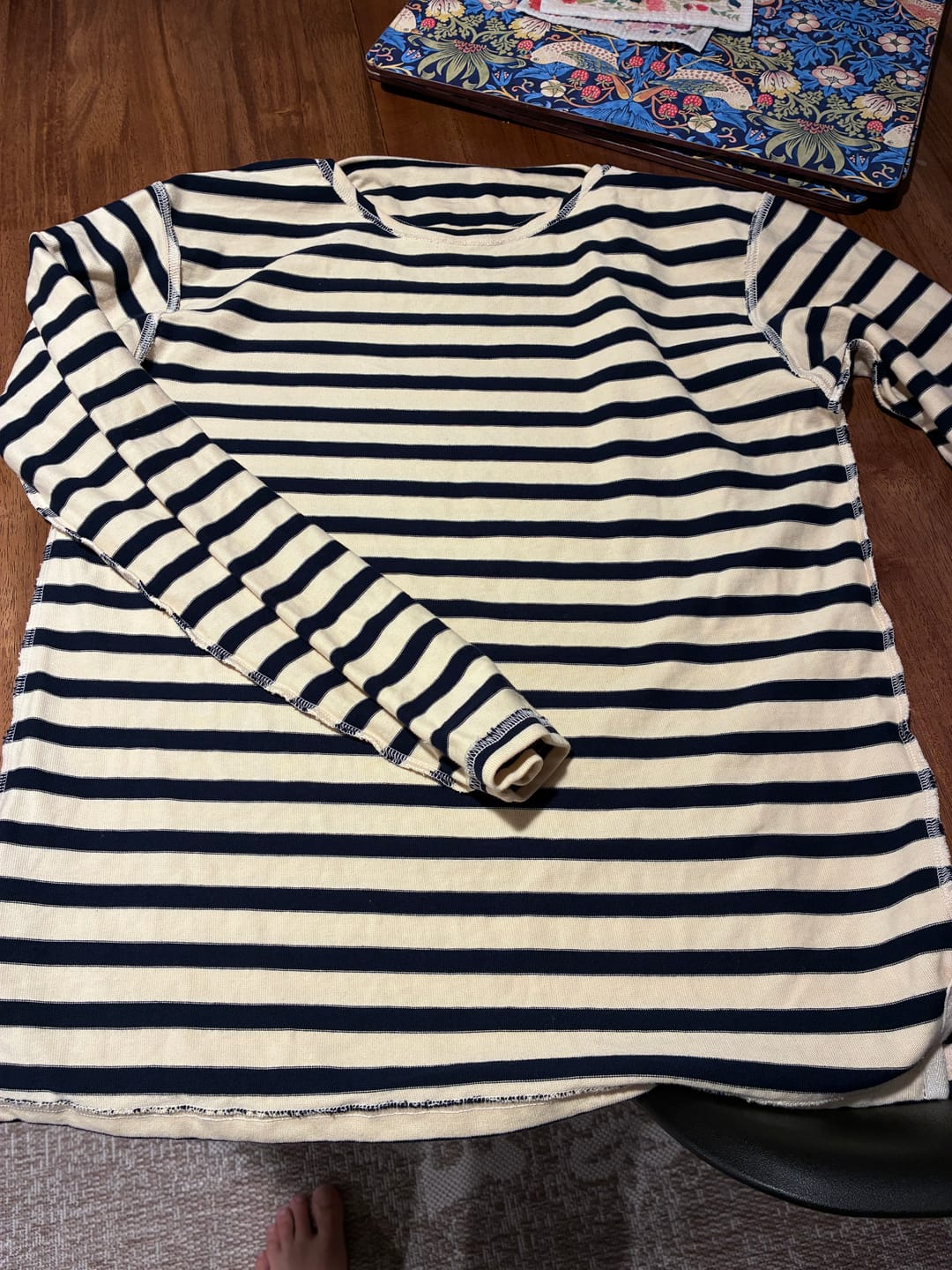 Customer photo review of Breton Stripe Long Sleeve T-Shirt