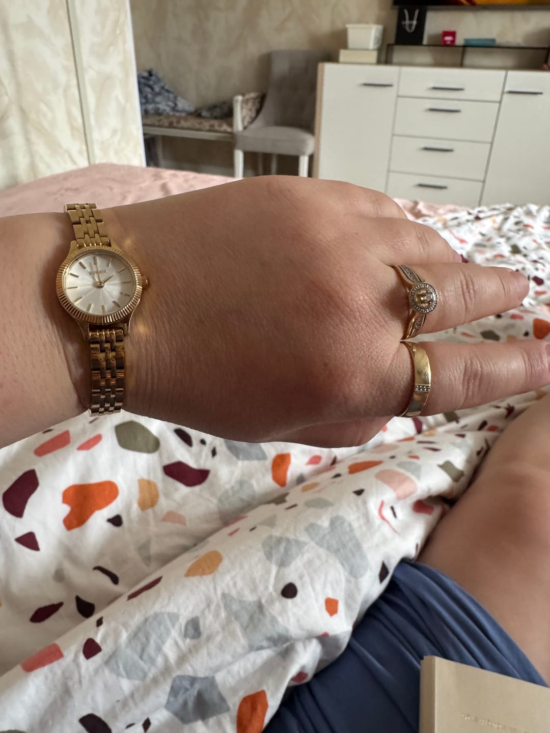 Customer photo review of Sophie Gold White