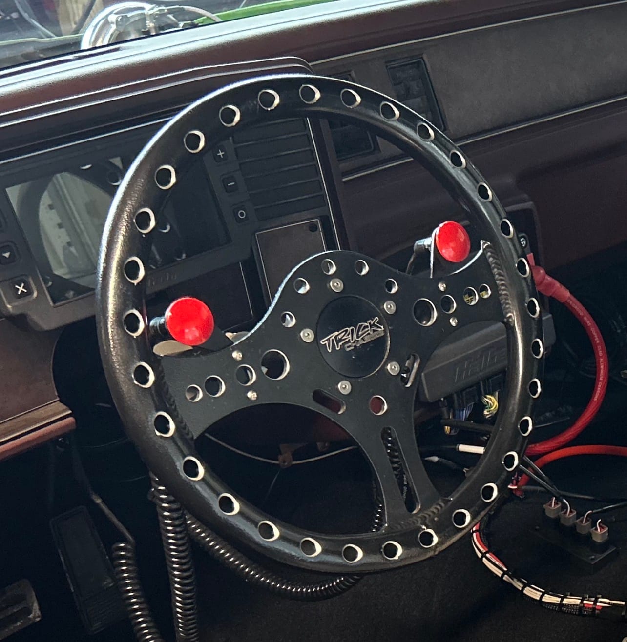 Customer photo review of Motion Raceworks Single Push Button Steering Wheel Bracket 15-00004