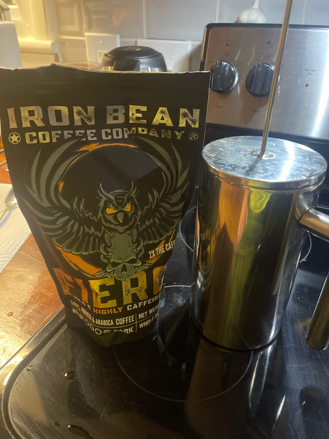 Customer photo review of Fierce™ - Highly Caffeinated Dark Roast